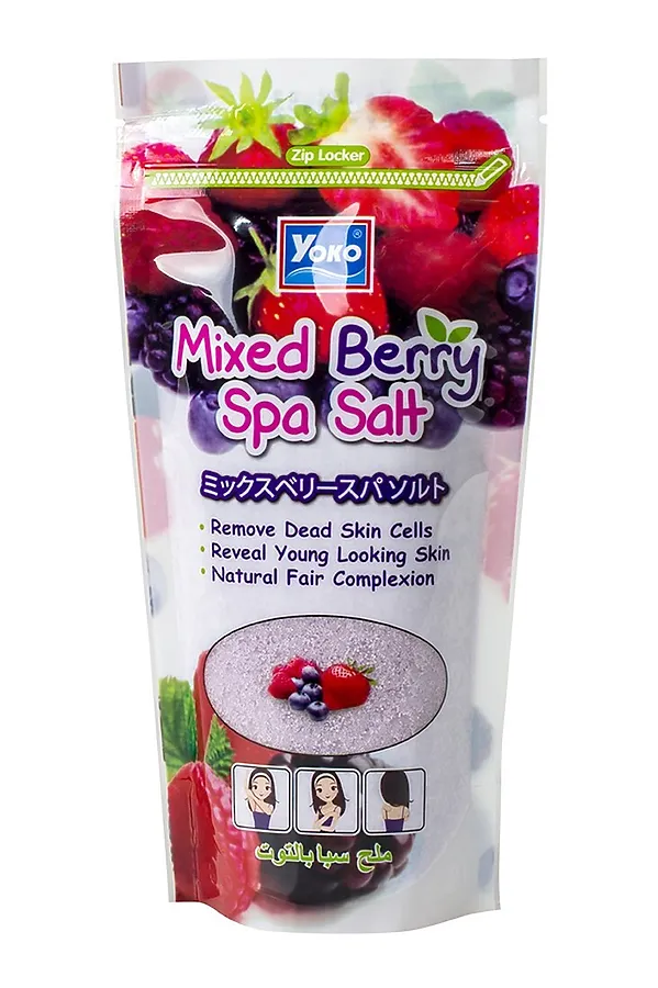 Siam Yoko Солевой скраб для тела ягодный микс / Mixed Berry Spa Salt, 300 г KRISTALLER, белый - фото 2