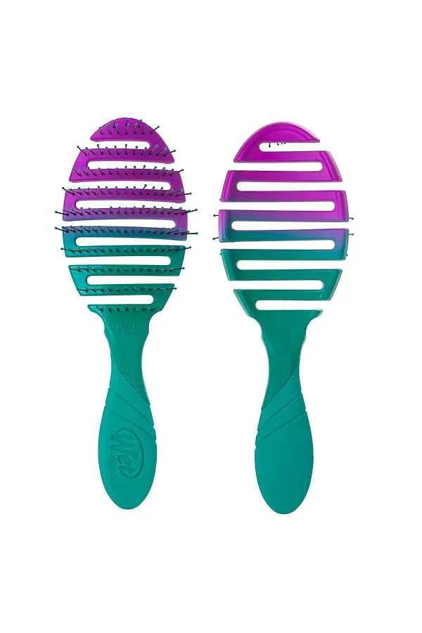 Wet Brush Расческа для быстрой сушки / Flex Dry Ombre Teal BWP800FLEXTO KRISTALLER, зеленый - фото 2