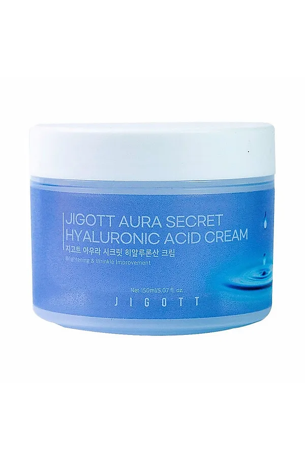 Jigott Крем для лица с гиалуроновой кислотой / Aura Secret Hyaluronic Acid Cream, 150 мл KRISTALLER, белый - фото 2