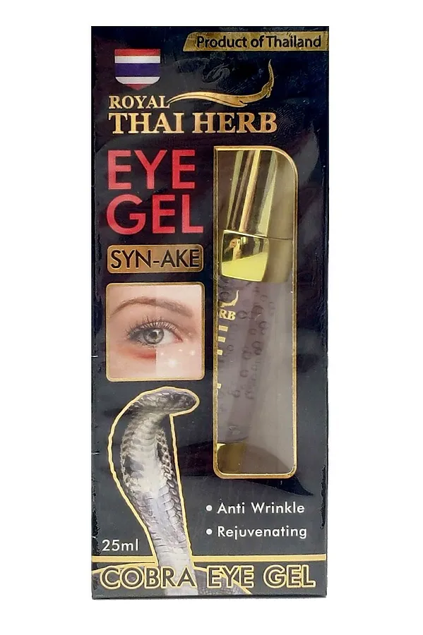 Royal Thai Herb Антивозрастной лифтинг-гель для кожи вокруг глаз с вытяжкой из яда сиамской кобры / Syn-Ake Eye Gel, 25 мл KRISTALLER, черный - фото 2