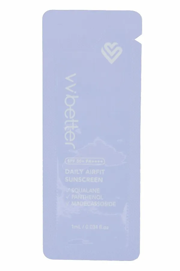 VVbetter Крем солнцезащитный SPF50+ PA++++ / Daily Airfit Sunscreen, 1 мл KRISTALLER, фиолетовый - фото 2