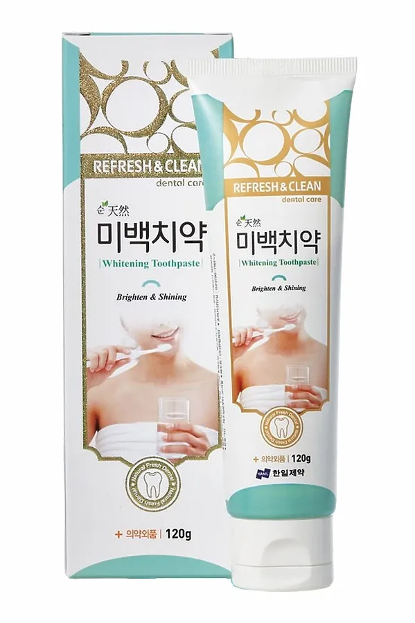 Hanil Зубная паста отбеливающая / Refresh & Clean Dental Clean Whitening toothpaste, 120 г KRISTALLER, белый - фото 2