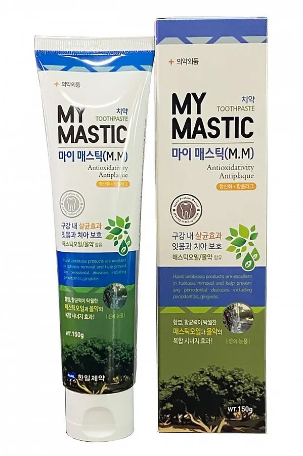 Hanil Зубная паста с маслом мастики / My Mastic toothpste, 150 г KRISTALLER, белый - фото 2