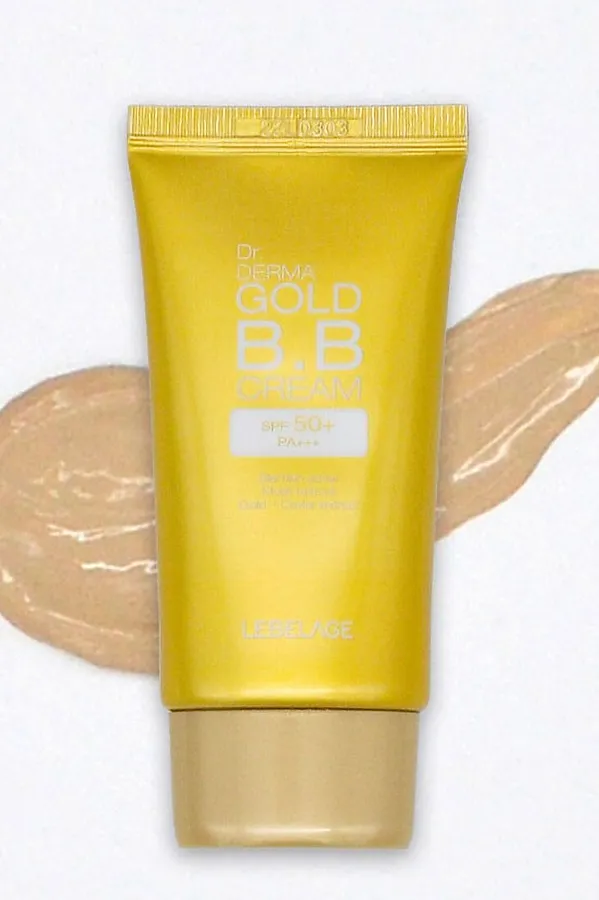 Lebelage BB-крем увлажняющий с золотом / Dr. Derma Gold BB Cream Spf 50+ Pa+++, 30 мл KRISTALLER, телесный - фото 2