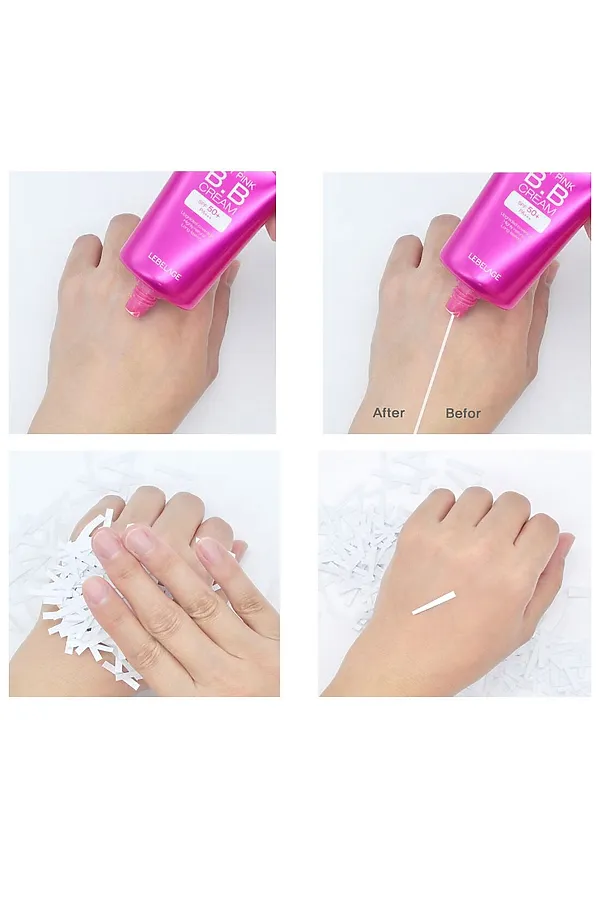 Lebelage BB-крем увлажняющий с экстрактом розы / Dr. Derma Hot Pink BB Cream Spf 50+ Pa+++, 30 мл KRISTALLER, нюд - фото 2