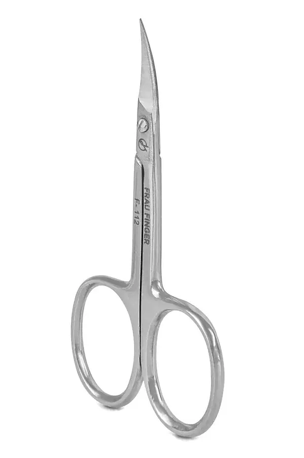 Frau Finger Ножницы маникюрные для кутикулы изогнутые / Classic FS-112SP, глянцевые, ручная заточка, 9 см KRISTALLER, серый - фото 2