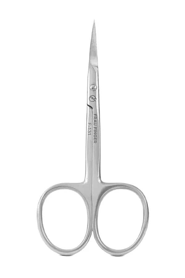 Frau Finger Ножницы маникюрные для кутикулы изогнутые / Classic FS-131SP, глянцевые, ручная заточка, 10 см KRISTALLER, серый - фото 2