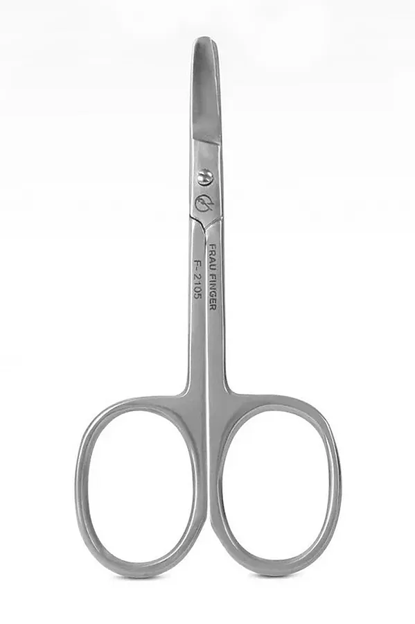 Frau Finger Ножницы для ногтей детские изогнутые / Classic FS-2105SP, глянцевые, ручная заточка, 9 см KRISTALLER, серый - фото 2