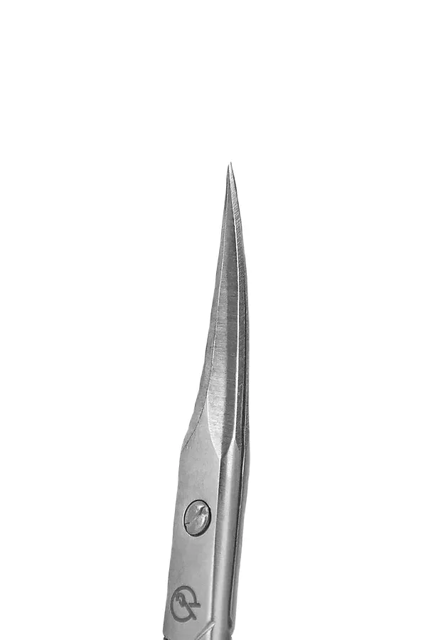 Frau Finger Ножницы маникюрные для кутикулы изогнутые / Classic FS-119DP, матовые, ручная заточка, 9,5 см KRISTALLER, серый - фото 2