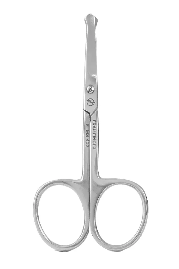 Frau Finger Ножницы для ногтей детские прямые / Classic FS-402SP, глянцевые, ручная заточка, 9,5 см KRISTALLER, серый - фото 2