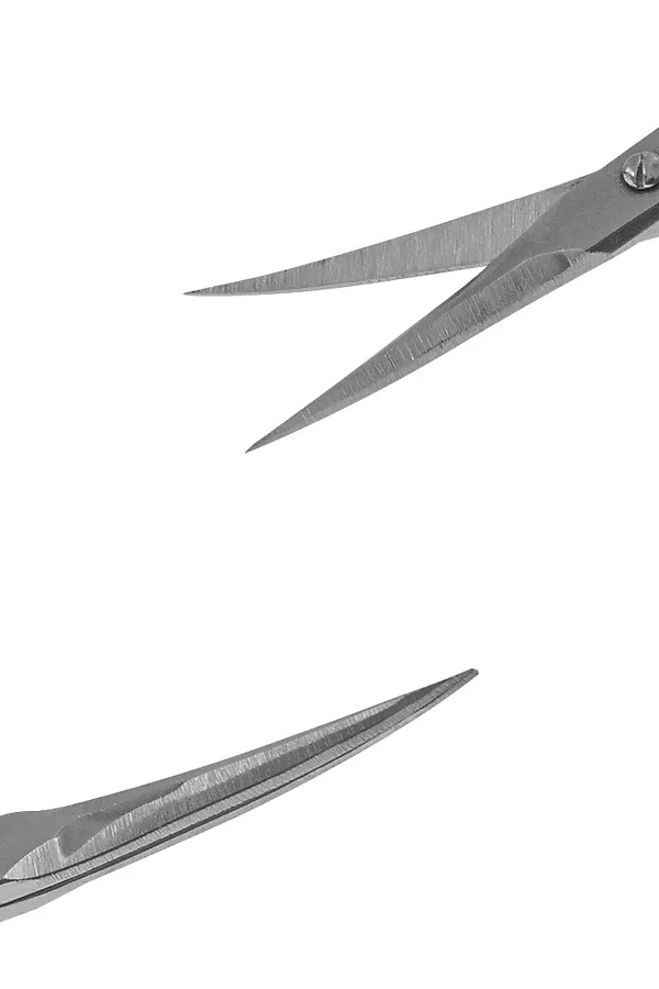 Frau Finger Ножницы маникюрные для кутикулы изогнутые / Classic FS-119SP, глянцевые, ручная заточка, 9,5 см KRISTALLER, серый - фото 2