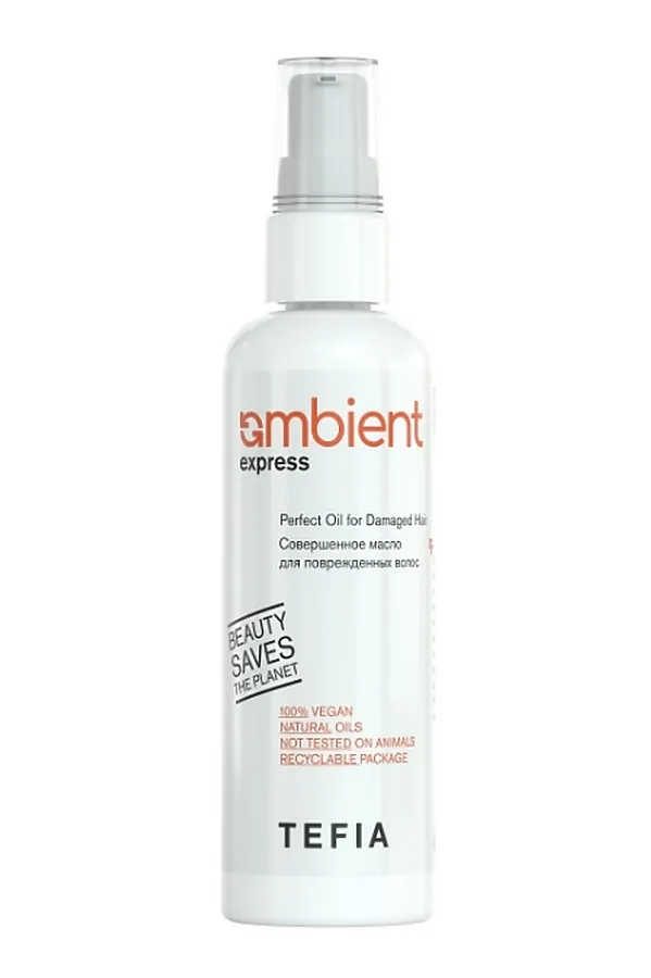 TEFIA Ambient Совершенное масло для поврежденных волос / Express Perfect Oil for Damaged Hair, 100 мл KRISTALLER, белый - фото 2