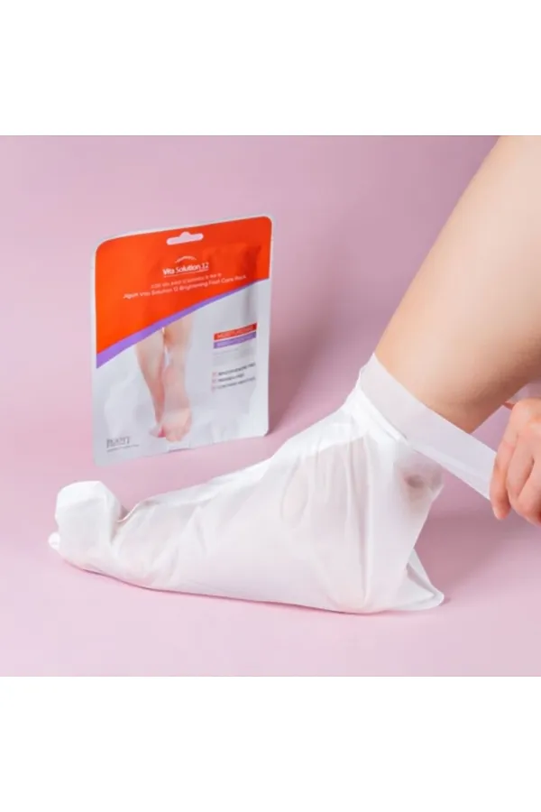 Jigott Маска для ног / Vita Solution 12 Brightening Foot Care Pack, 20 мл KRISTALLER, белый - фото 2