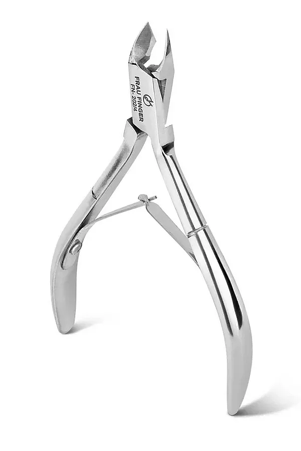 Frau Finger Кусачки маникюрные для кутикулы / Classic FN-202/4SP, двойная пружина, ручная заточка, 4 мм KRISTALLER, серый - фото 2
