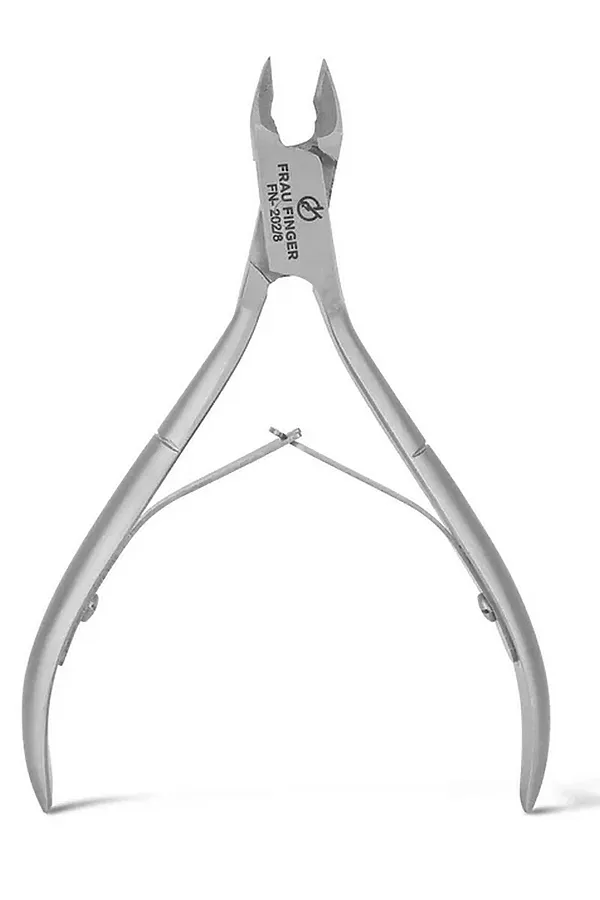 Frau Finger Кусачки маникюрные для кутикулы / Classic FN-202/8DP, двойная пружина, ручная заточка, 7 мм KRISTALLER, серый - фото 2