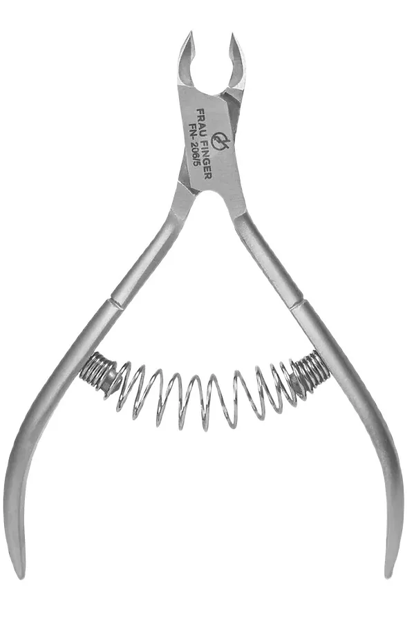 Frau Finger Кусачки маникюрные для кутикулы / Classic FN-206/5DP, спиральная пружина, ручная заточка, 5 мм KRISTALLER, серый - фото 2