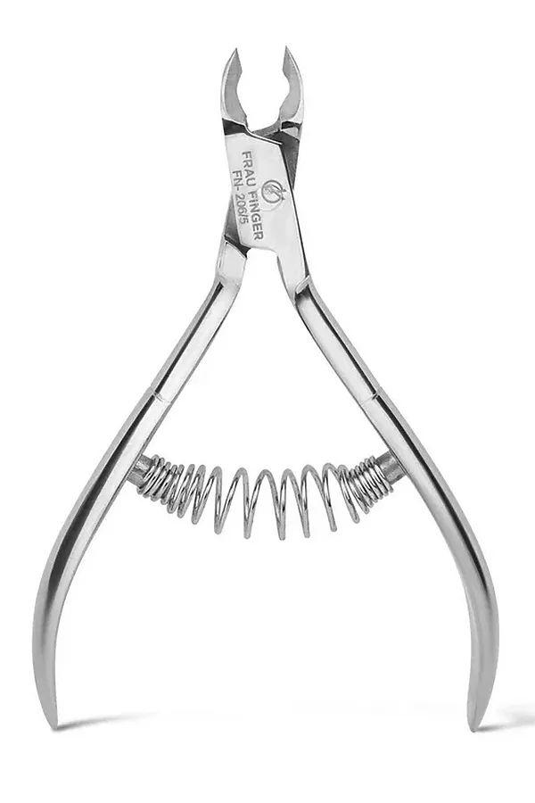 Frau Finger Кусачки маникюрные для кутикулы / Classic FN-206/5SP, спиральная пружина, ручная заточка, 5 мм KRISTALLER, серый - фото 2