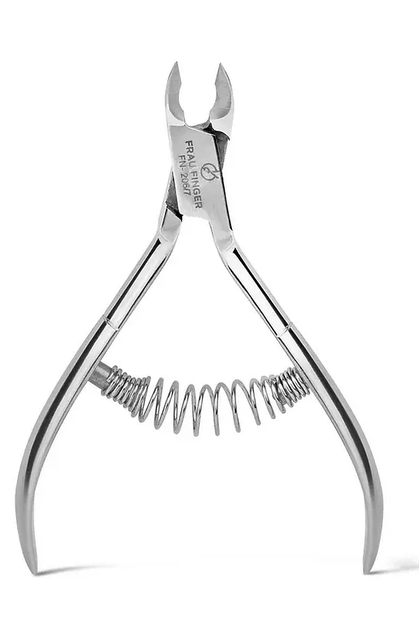 Frau Finger Кусачки маникюрные для кутикулы / Classic FN-206/7SP, спиральная пружина, ручная заточка, 7 мм KRISTALLER, серый - фото 2