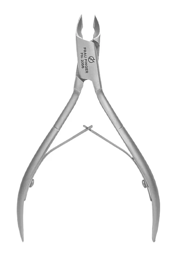 Frau Finger Кусачки маникюрные для кутикулы / Classic FN-205/6DP, двойная пружина, ручная заточка, 6 мм KRISTALLER, серый - фото 2