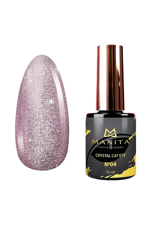 Manita Professional Гель-лак для ногтей с эффектом кошачьего глаза / Crystal Cat Eye №04, 10 мл KRISTALLER, №04 - фото 2