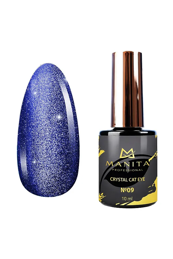 Manita Professional Гель-лак для ногтей с эффектом кошачьего глаза / Crystal Cat Eye №09, 10 мл KRISTALLER, №09 - фото 2
