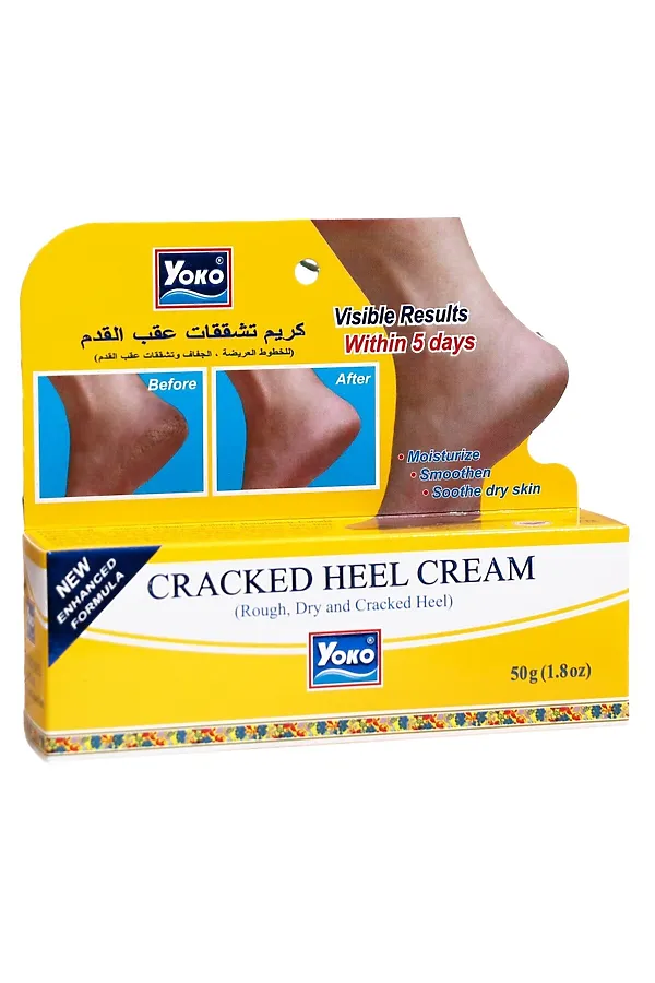 Yoko Крем для ног от трещин на пятках / Cracked Heel Cream, 50 г KRISTALLER, белый - фото 2