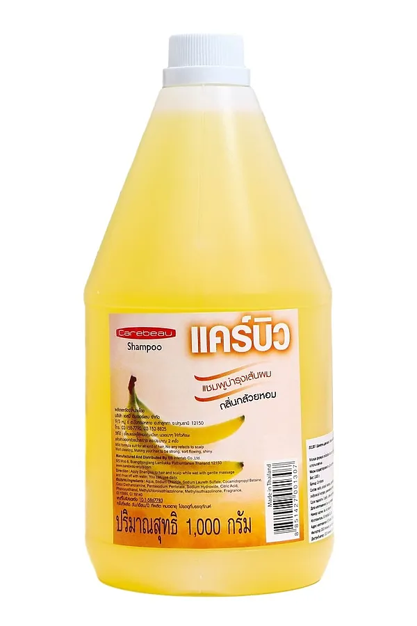 Carebeau Шампунь для волос с экстрактом банана / Banana Shampoo, 1000 г KRISTALLER, желтый - фото 2