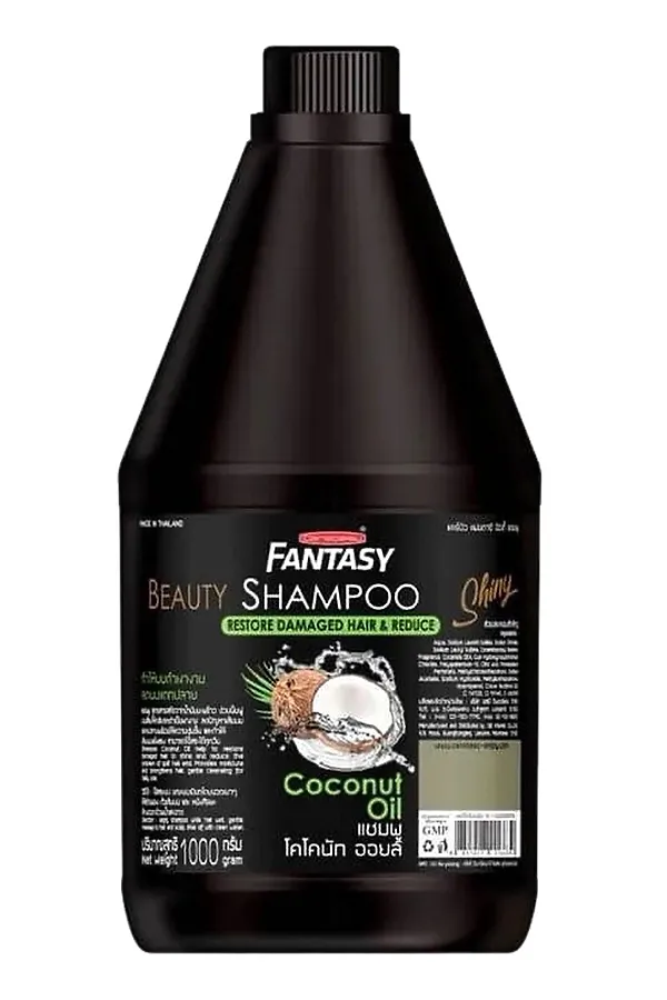 Carebeau Шампунь для волос с кокосовым маслом / Fantasy Shampoo, 1000 мл KRISTALLER, черный - фото 2