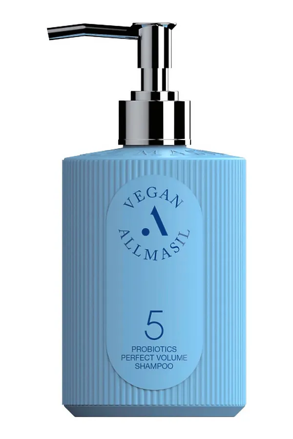 AllMasil Шампунь для объёма волос с пробиотиками / 5 Probiotics Perpect Volume Shampoo, 500 мл KRISTALLER, голубой - фото 2