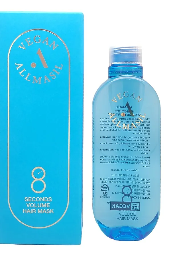 AllMasil Маска для объёма волос / 8 Seconds Volume Hair Mask, 200 мл KRISTALLER, голубой - фото 2