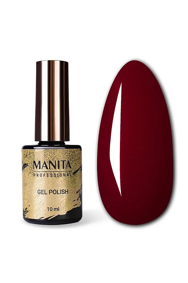 Manita Professional Гель-лак для ногтей / Classic №38, Burgundy Red, 10 мл KRISTALLER, №38, burgundy red - фото 2