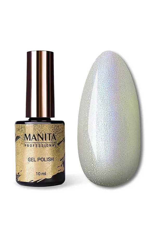 Manita Professional Гель-лак для ногтей / Classic №105, Arctic White, 10 мл KRISTALLER, №105, arctic white - фото 2