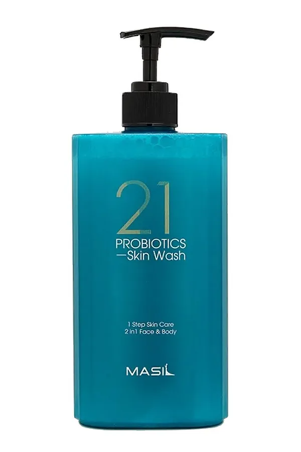 Masil Гель для душа / 21 Probiotics Skin Wash, 500 мл KRISTALLER, голубой - фото 2
