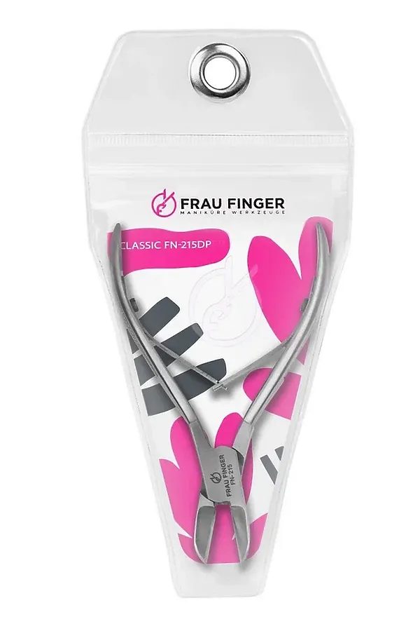 Frau Finger Кусачки педикюрные для ногтей / Classic FN-215DP, матовые, ручная заточка, 12 см KRISTALLER, серый - фото 2