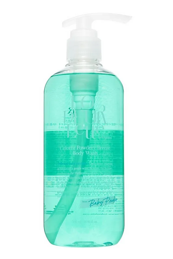 LODEURLETTE Парфюмированный гель для душа c ароматом детской присыпки / In England Colorfit Body Wash Powdery Breeze, 500 мл KRISTALLER, зеленый - фото 2
