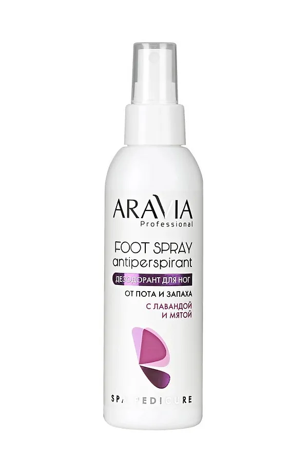 Aravia Дезодорант для ног с лавандой и мятой / Foot Spray Antiperspirant, 150 мл KRISTALLER, прозрачный - фото 2