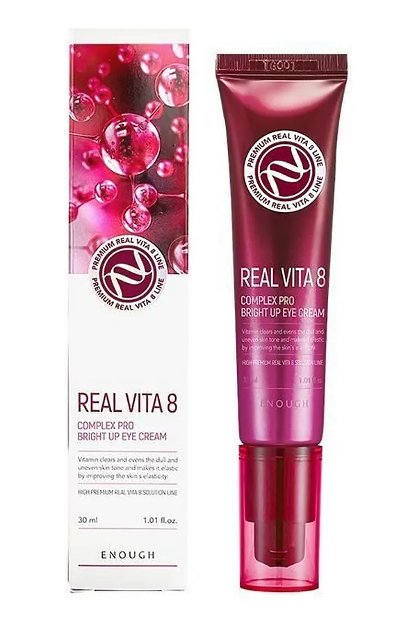 Enough Крем для кожи вокруг глаз с витаминами / Premium Real Vita 8 Complex Pro Bright Up Eye Cream, 30 мл KRISTALLER, белый - фото 2
