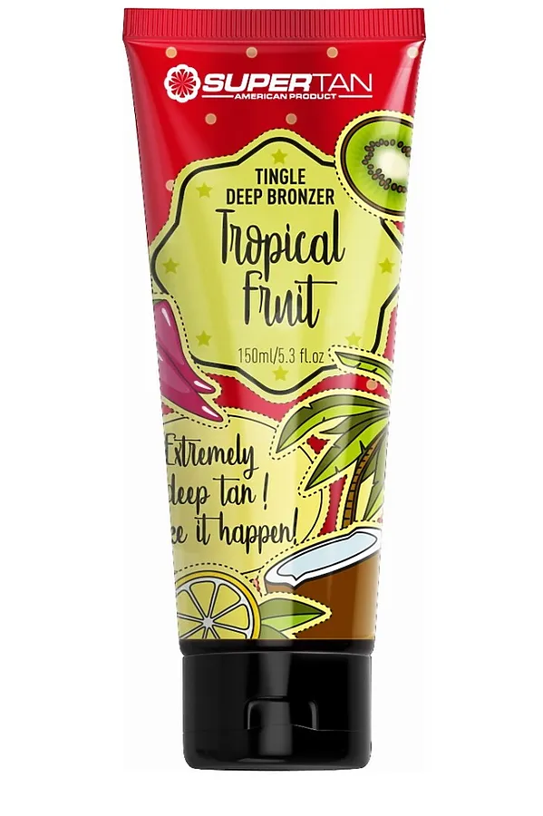 SuperTan Крем для загара тропические фрукты с тингл-эффектом / Tropical Fruits, 150 мл KRISTALLER, белый - фото 2