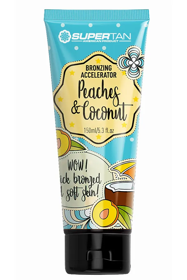 SuperTan Крем для солярия / Peaches Coconut & Cream, 150 мл KRISTALLER, белый - фото 2