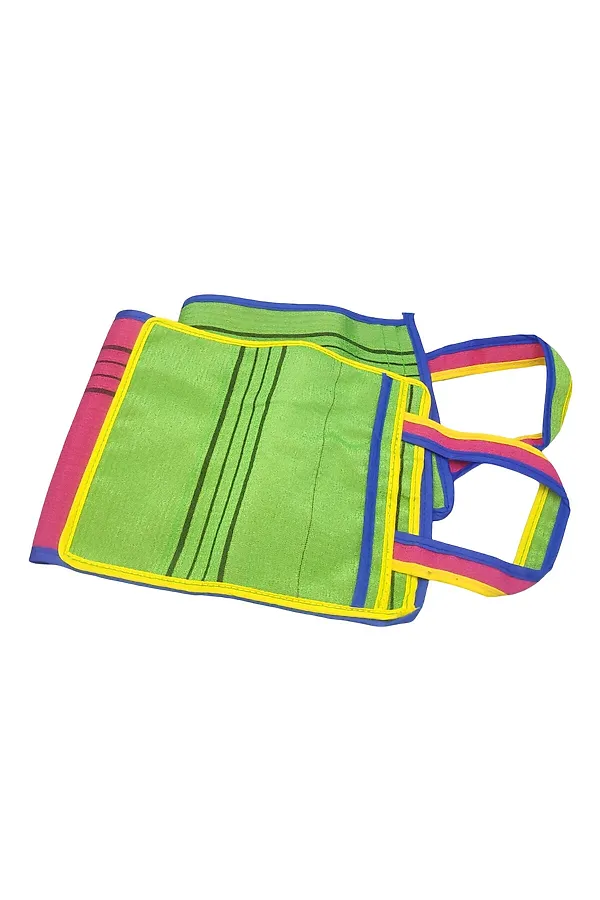 Bath Towel Мочалка для душа с ручками и пилинг-эффектом / Rainbow-Ring Long Exfoliating Towel, в ассортименте KRISTALLER, в ассортименте - фото 2