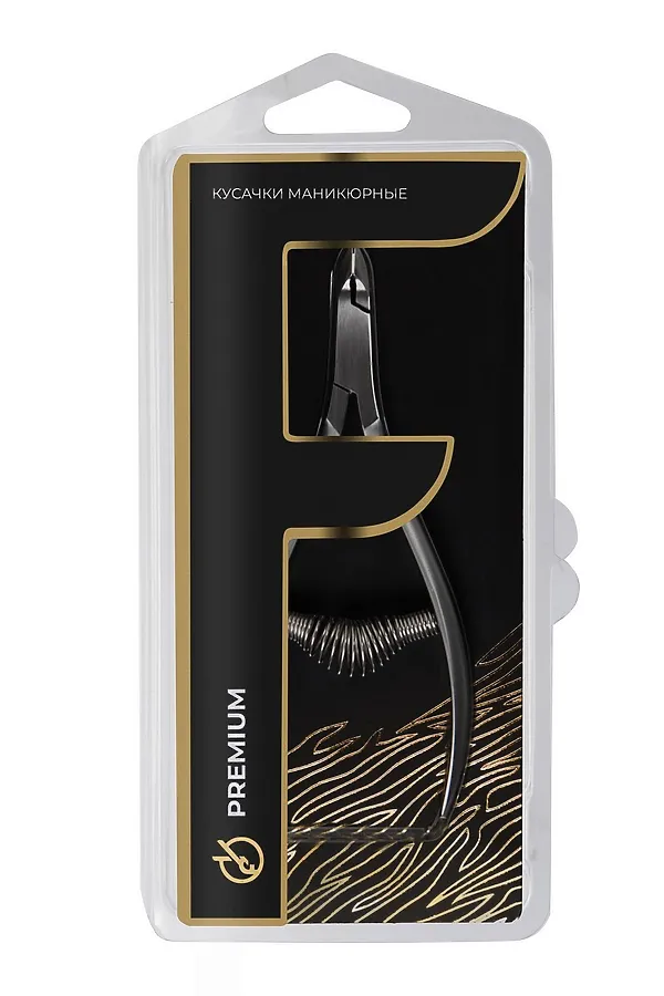 Frau Finger Кусачки маникюрные для кутикулы / Premium PN 05-6, спиральная пружина, ручная заточка, 6 мм KRISTALLER, серый - фото 2