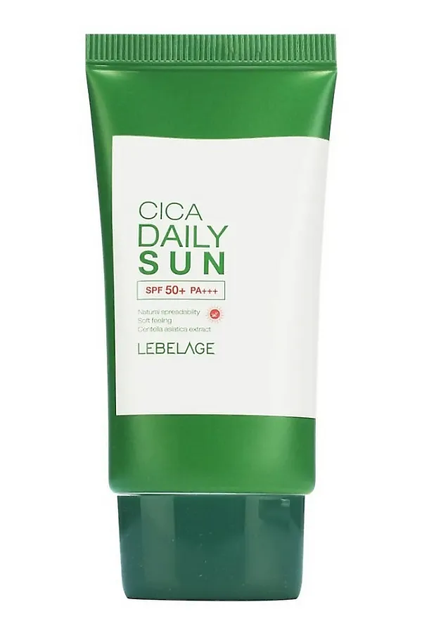 Lebelage Солнцезащитный крем для лица с с центеллой азиатской / Cica Daily Sun Sun Cream SPF50+ PA+++, 30 мл KRISTALLER, белый - фото 2