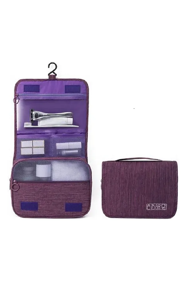 Kristaller Косметичка дорожная Travel hook classic, сиреневый KRISTALLER, сиреневый - фото 2