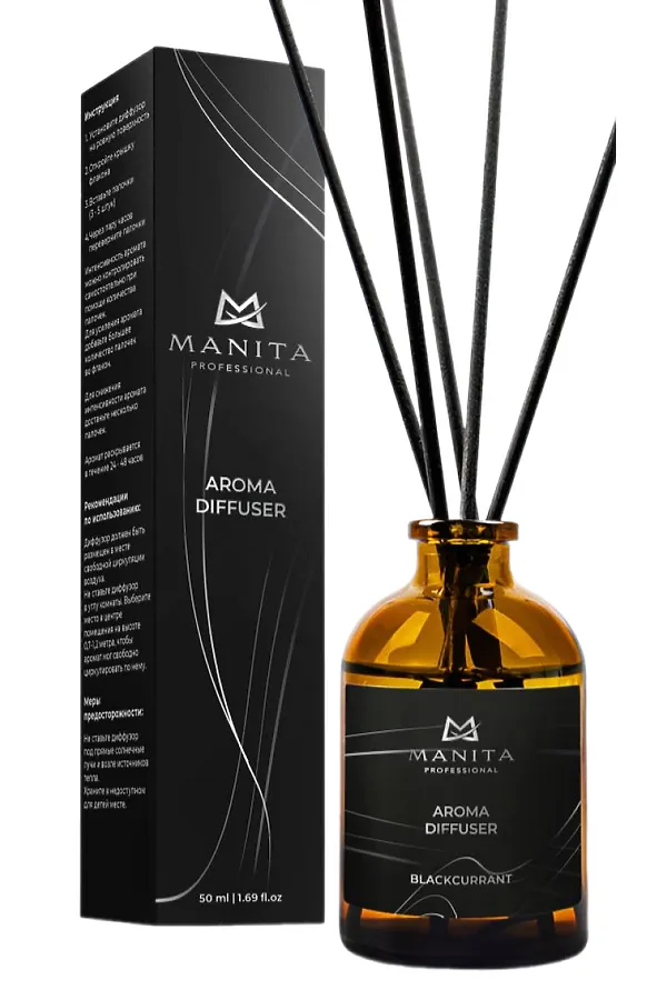 Manita Professional Ароматический диффузор / Aroma Diffuser Blackcurrant, 50 мл KRISTALLER, blackcurrant - фото 2