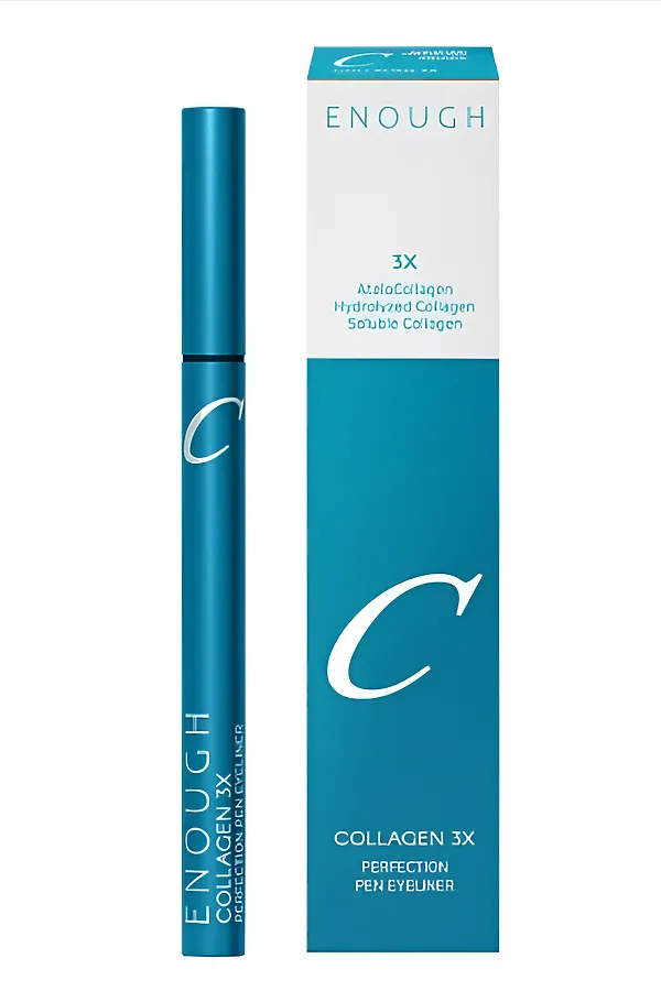 Enough Подводка для глаз / Collagen 3X Perfection Pen Eyeliner 01 Black, черный KRISTALLER, 01 black, черный - фото 2