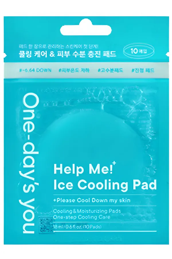 One-day's You Очищающие тонер-пэды для лица освежающие / Handy Help Me Ice Cooling Pad, 10 шт. KRISTALLER, белый - фото 2