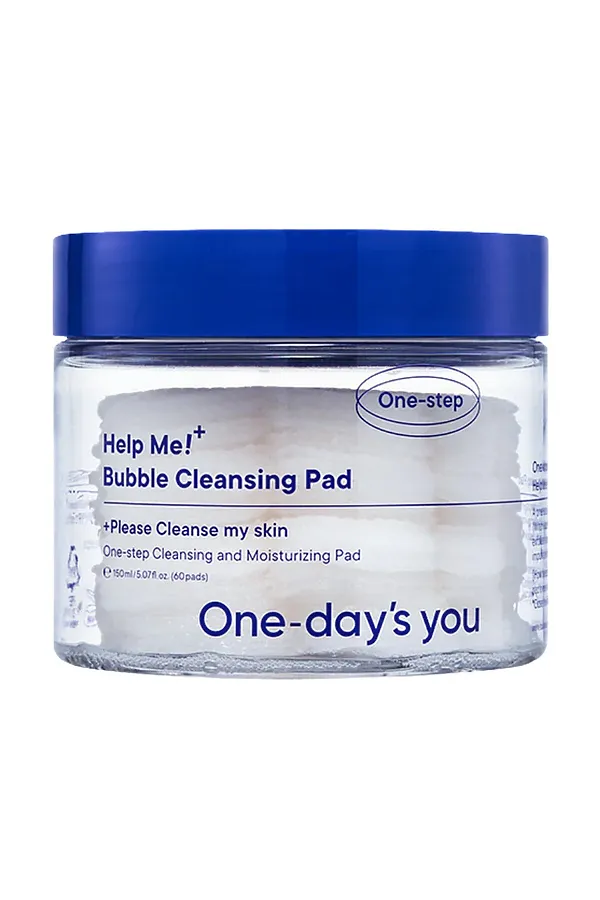 One-day's you Очищающие пузырьковые пэды для лица / Help Me Bubble Cleansing Pad, 60 шт. KRISTALLER, белый - фото 2