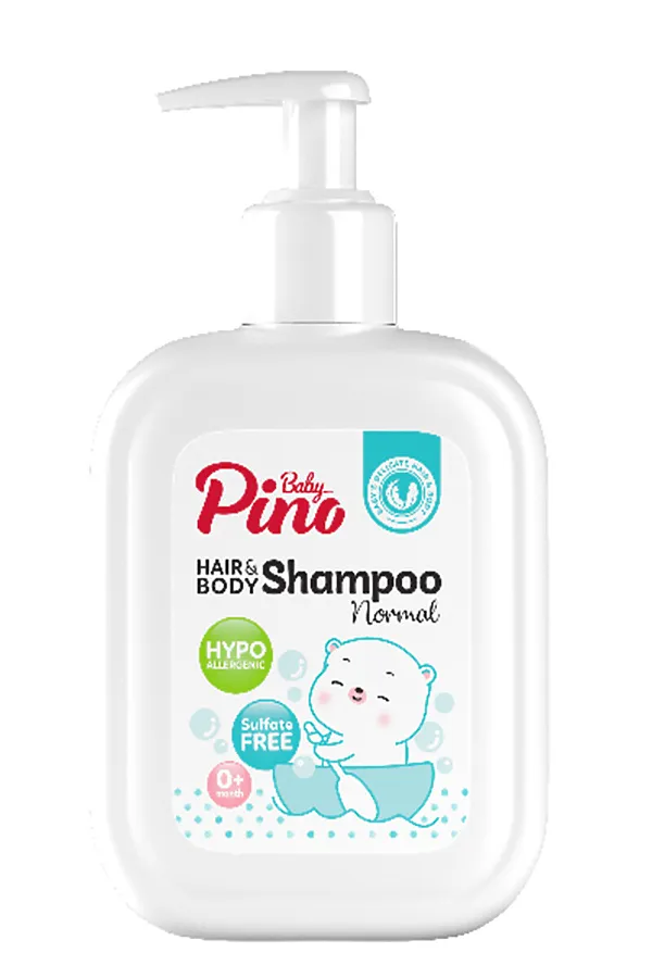 Baby Pino Детский шампунь для волос и тела 0+ / Hair & Body Shampoo, 200 мл KRISTALLER, белый - фото 2
