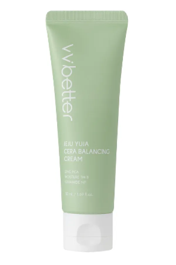 VVbetter Крем для лица балансирующий с цинком PCA, PHA, Moisture TM B / Jeju Yuja Balancing Cream, 50 мл KRISTALLER, белый - фото 2