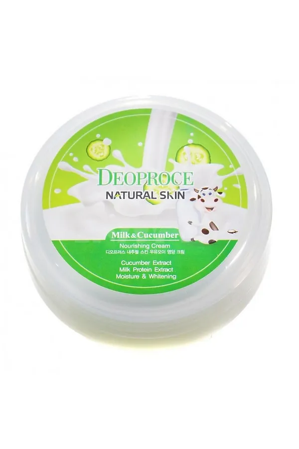 Deoproce Крем для лица увлажняющий / Moisture Milk Cucumber Cream, 100 мл KRISTALLER, белый - фото 2